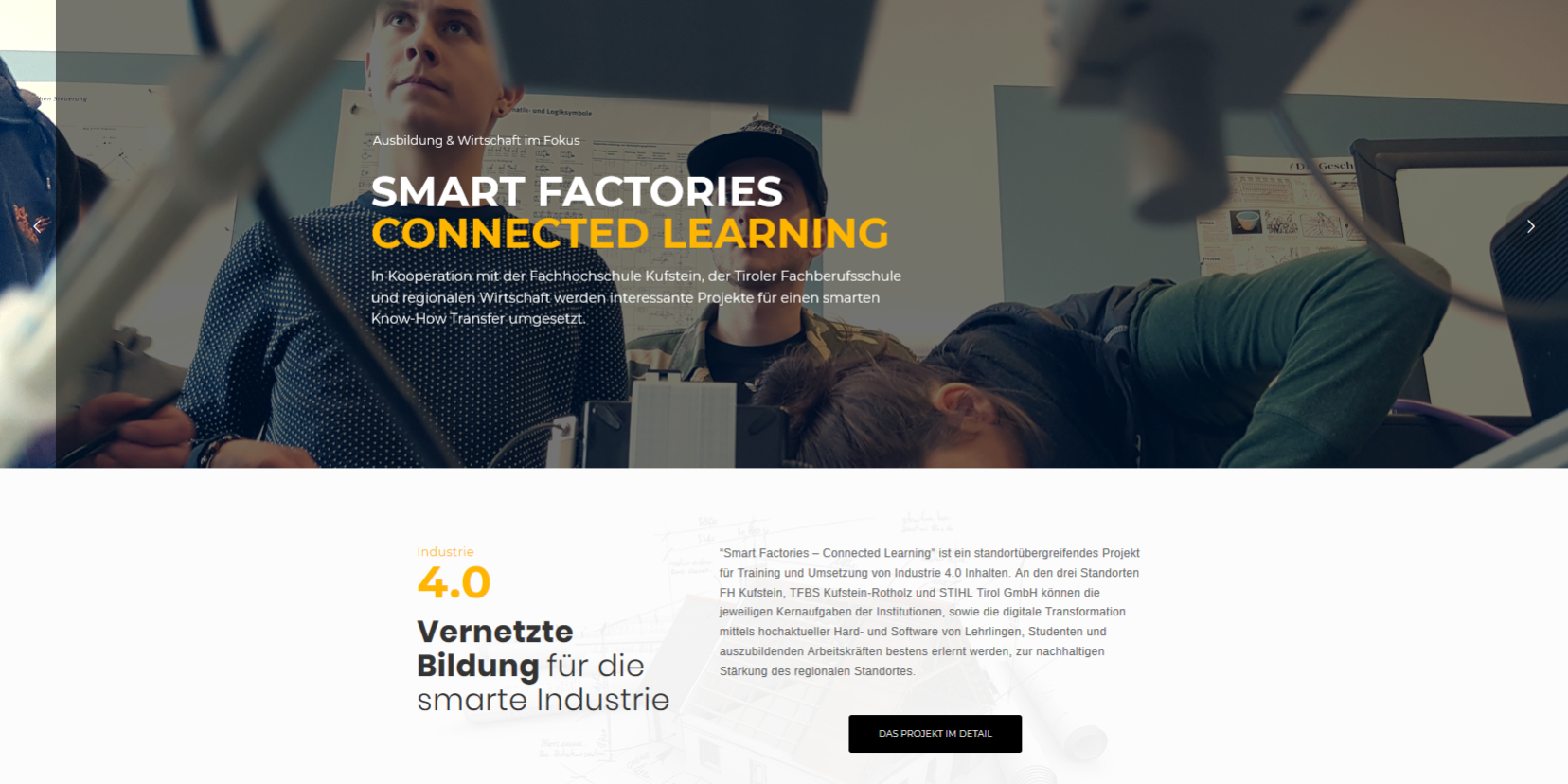 Homepage Smart Factories