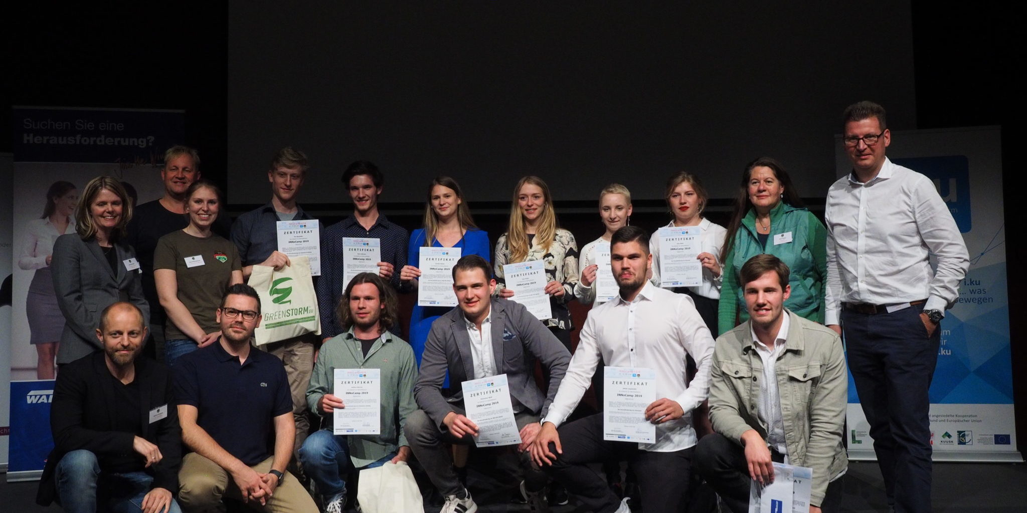 Die drei Siegerteams des i.ku-INNoCamps 2019